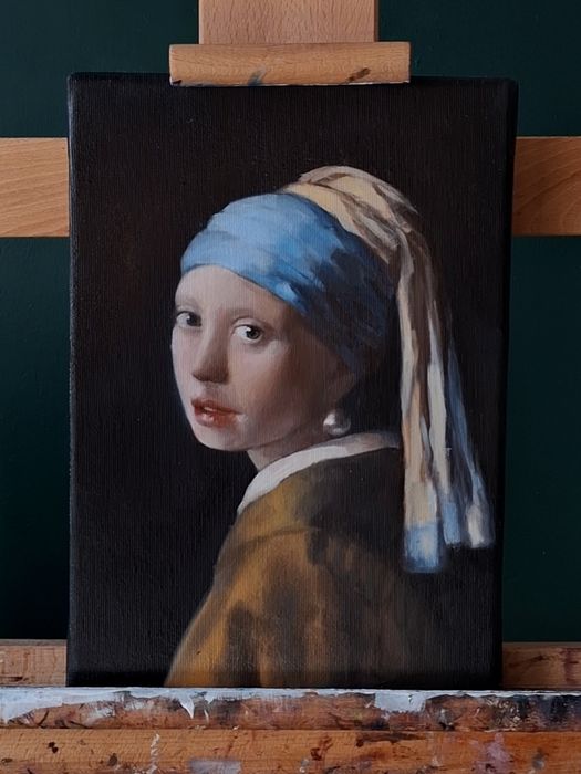 Obraz Olejny 20x30 cm | Dziewczyna z Perłą (Vermeer) 450 zł