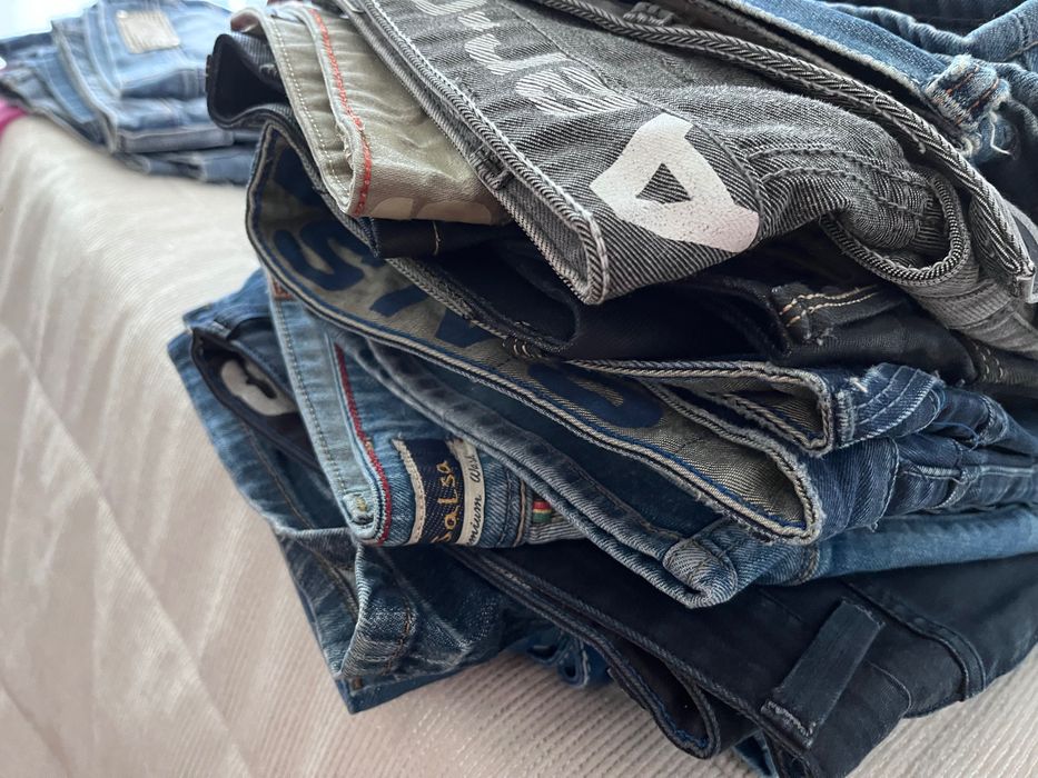 Calças de ganga salsa