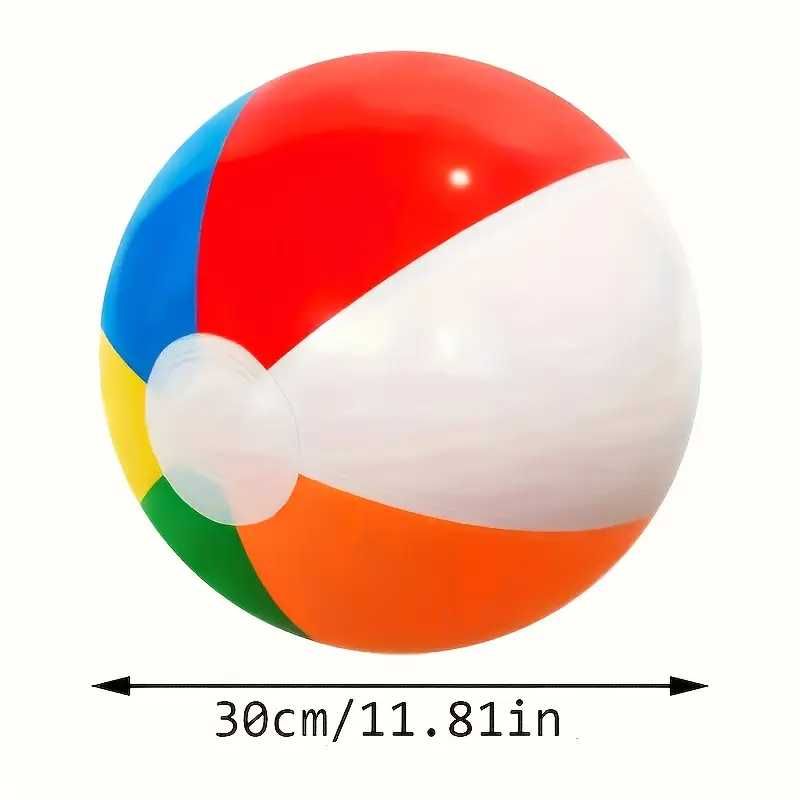 Bola de praia insuflável arco-íris para crianças e adultos.