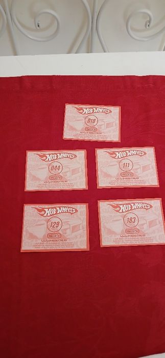 Cromos Hot Wheels, de 2010