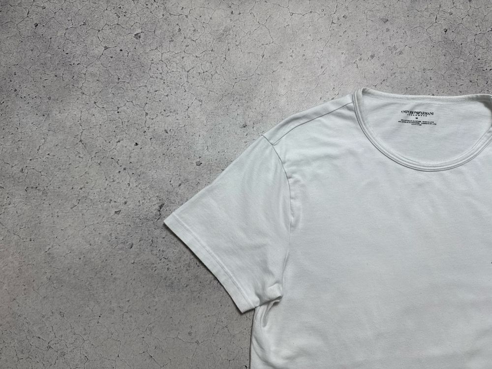 Белая Футболка Emporio Armani EA7 Оригинал Идеал S-M