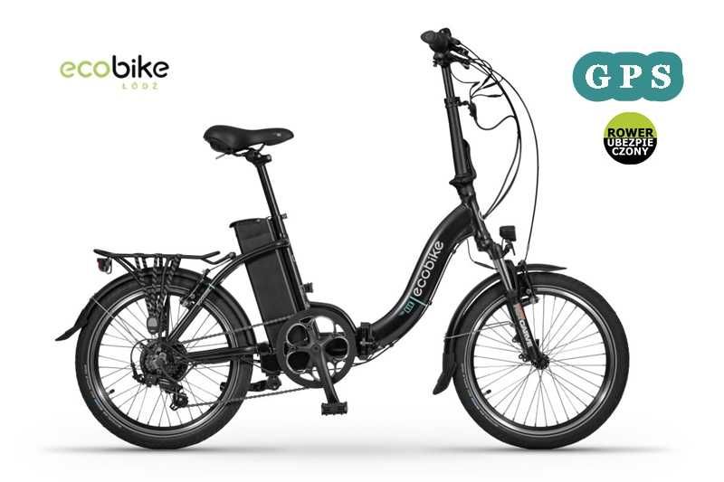 Rower elektryczny Ecobike Black 15,5" z 17,5Ah+GPS+Ubezp. AC w cenie