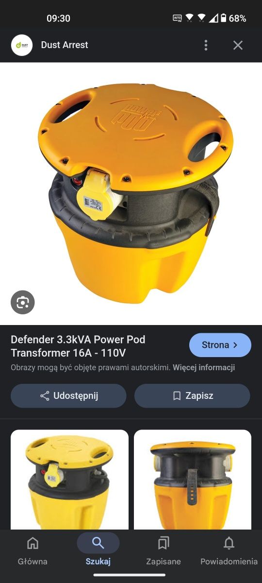 Transformator redukujący do 110V