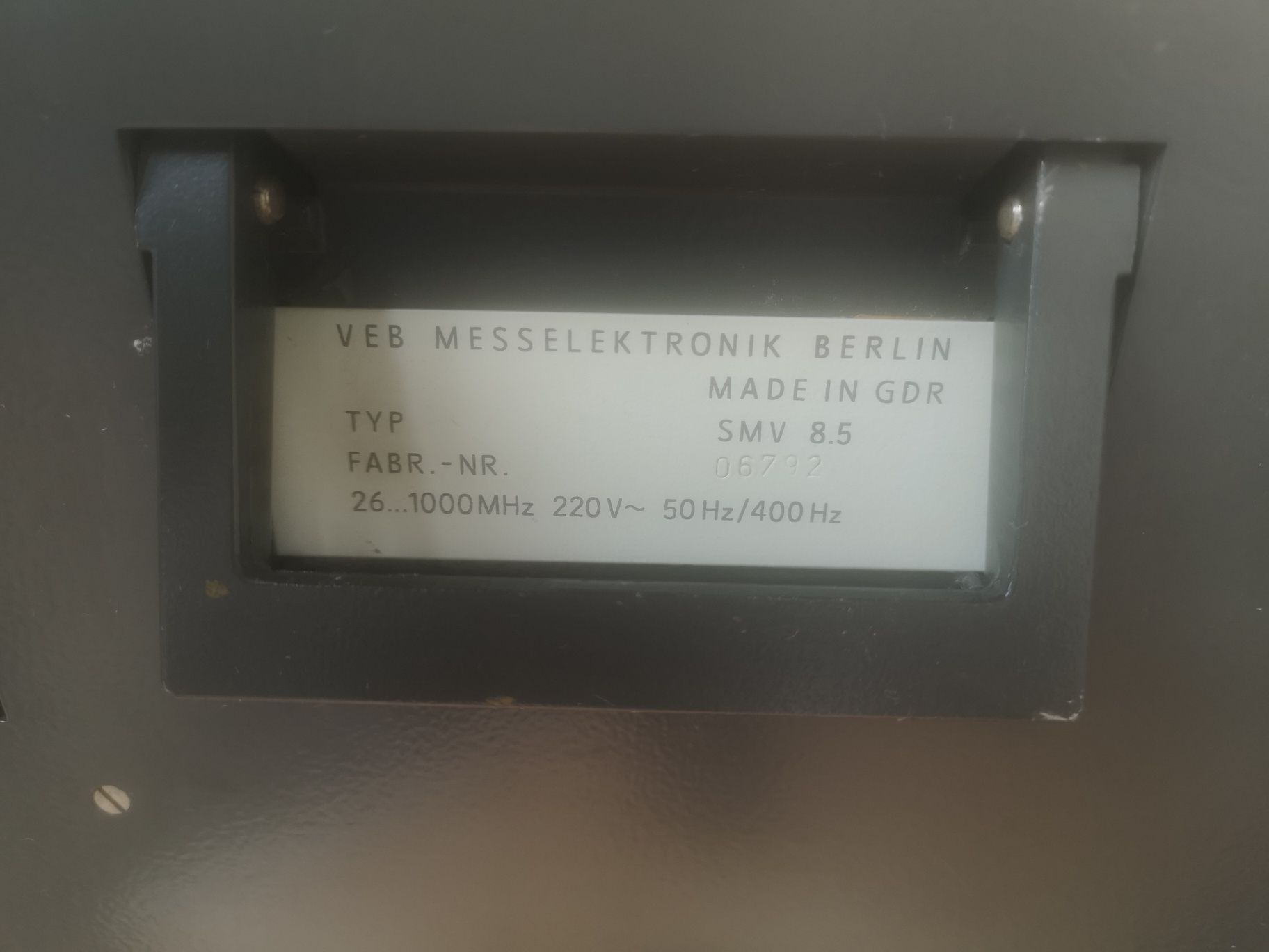 Mikrowoltomierz selektywny RFTmodel SMV 8, 5