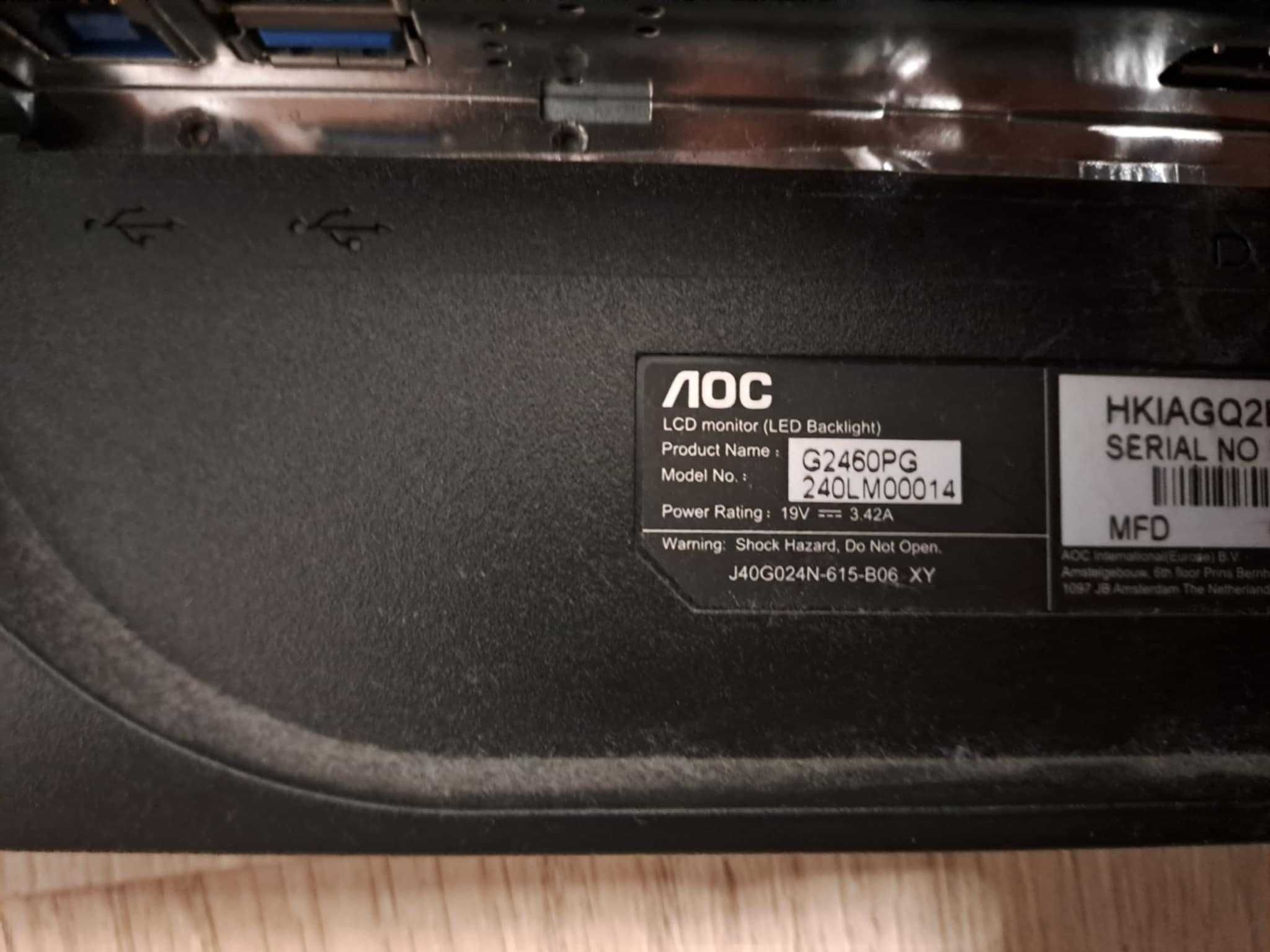 PC RTX 2080 TI, I7 8700k, monitor AOC G2460PG . Komputer do gier