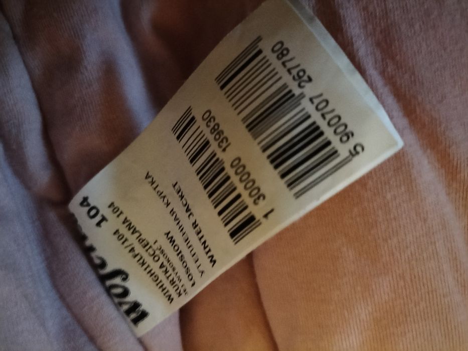 Kurtka dziewczęca Wójcik, r.104, pudrowy róż