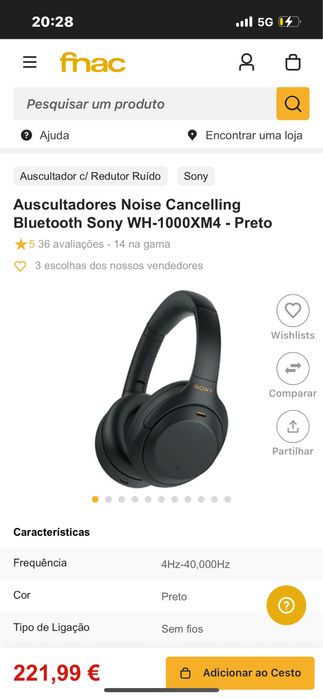 Fones sony sem caixa