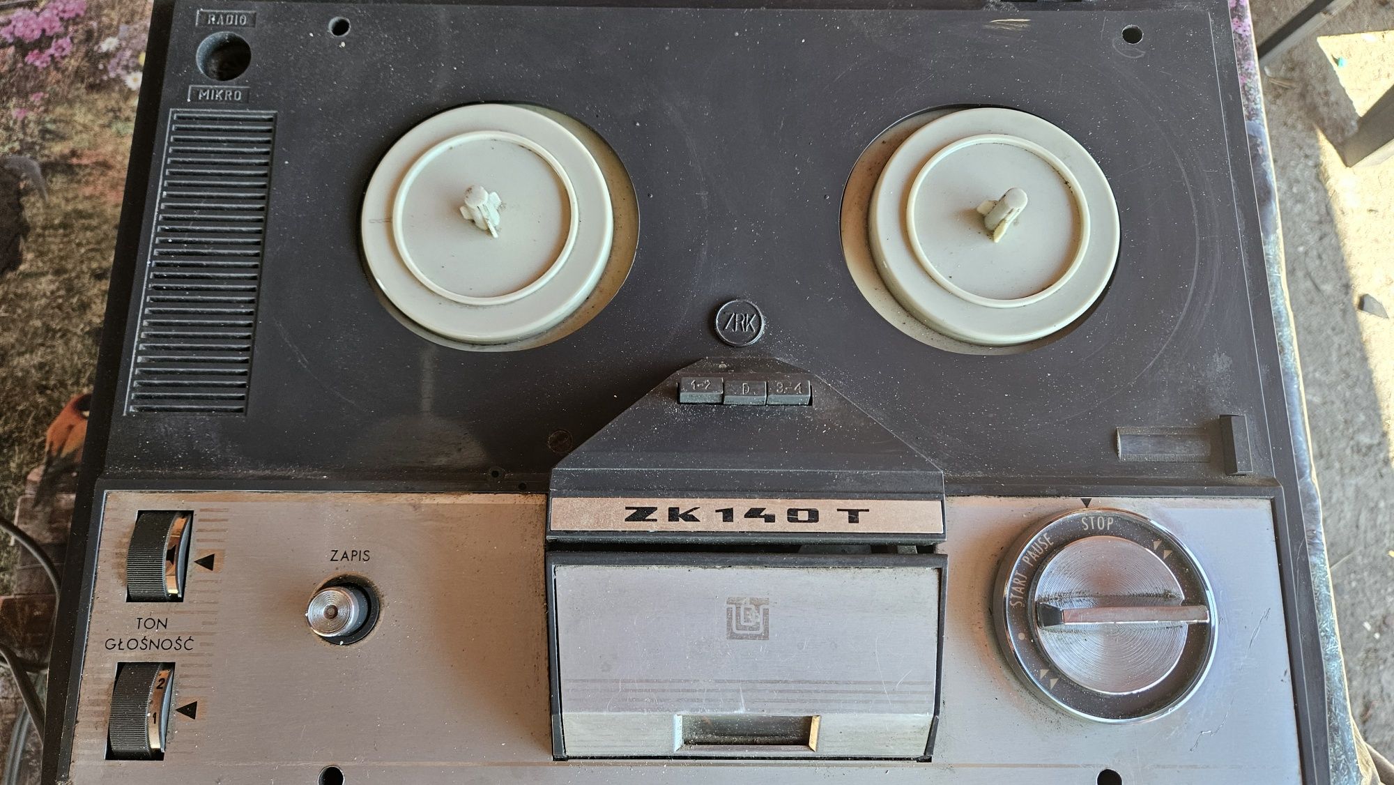Magnetofon szpulowy Zk 140 prl