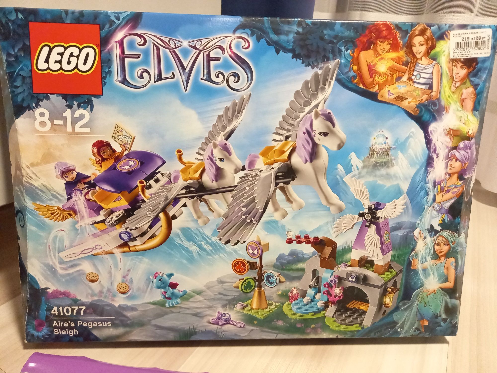 Zestaw Lego Elves 41077 Sanie pegaza Airy