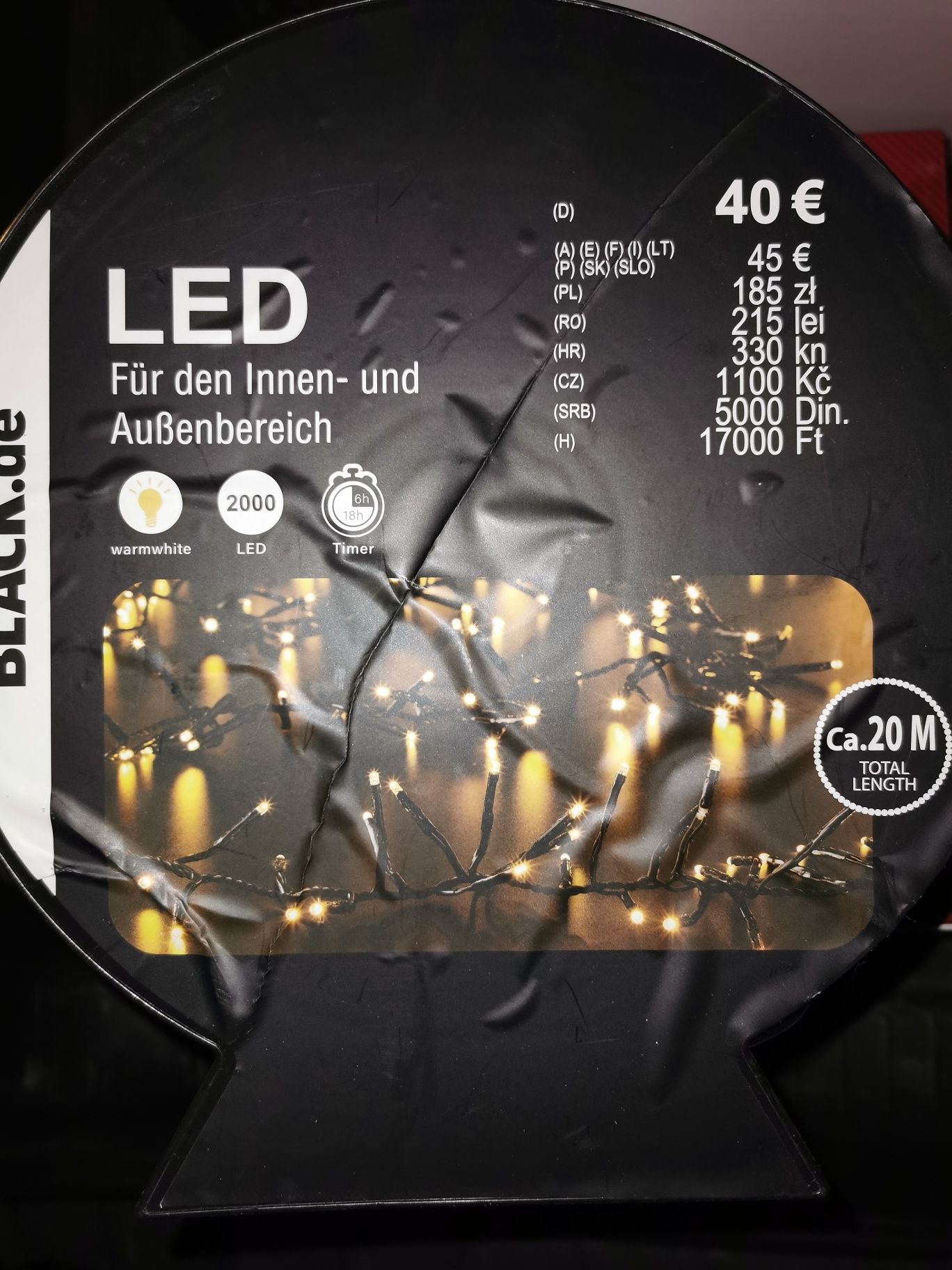 Lampki LED 2000 szt. Na zewnatrz