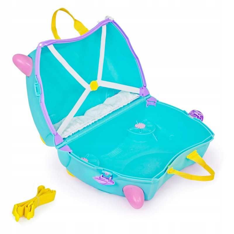 TRUNKI jeżdżąca walizka dla dziecka, kabinowa, Jednorożec, 18 L