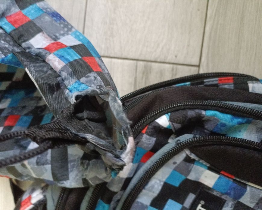 Plecak mega pojemny  St.Reet pixel worek Zestaw do szkoły pixele