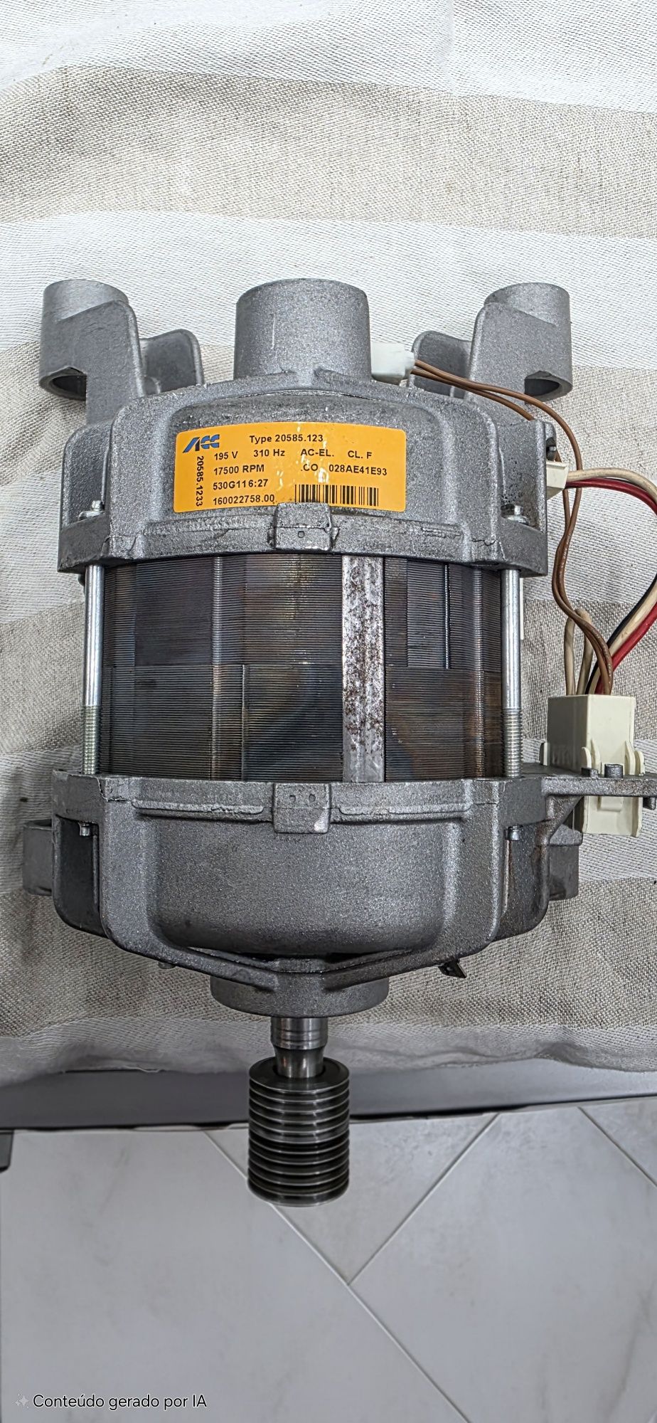 Motor para máquina de lavar roupa ariston/hotpoint