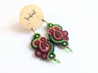 Kolczyki sutasz soutache handmade