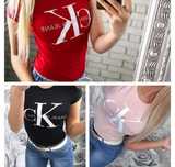 Koszulka damska t-shirt calvin klein duży znaczek koszulki hit