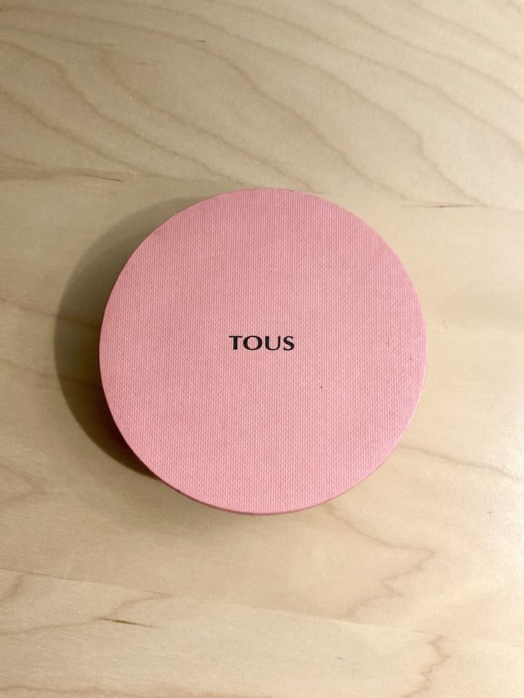 Caixa em tecido rosa Porta joias da Tous