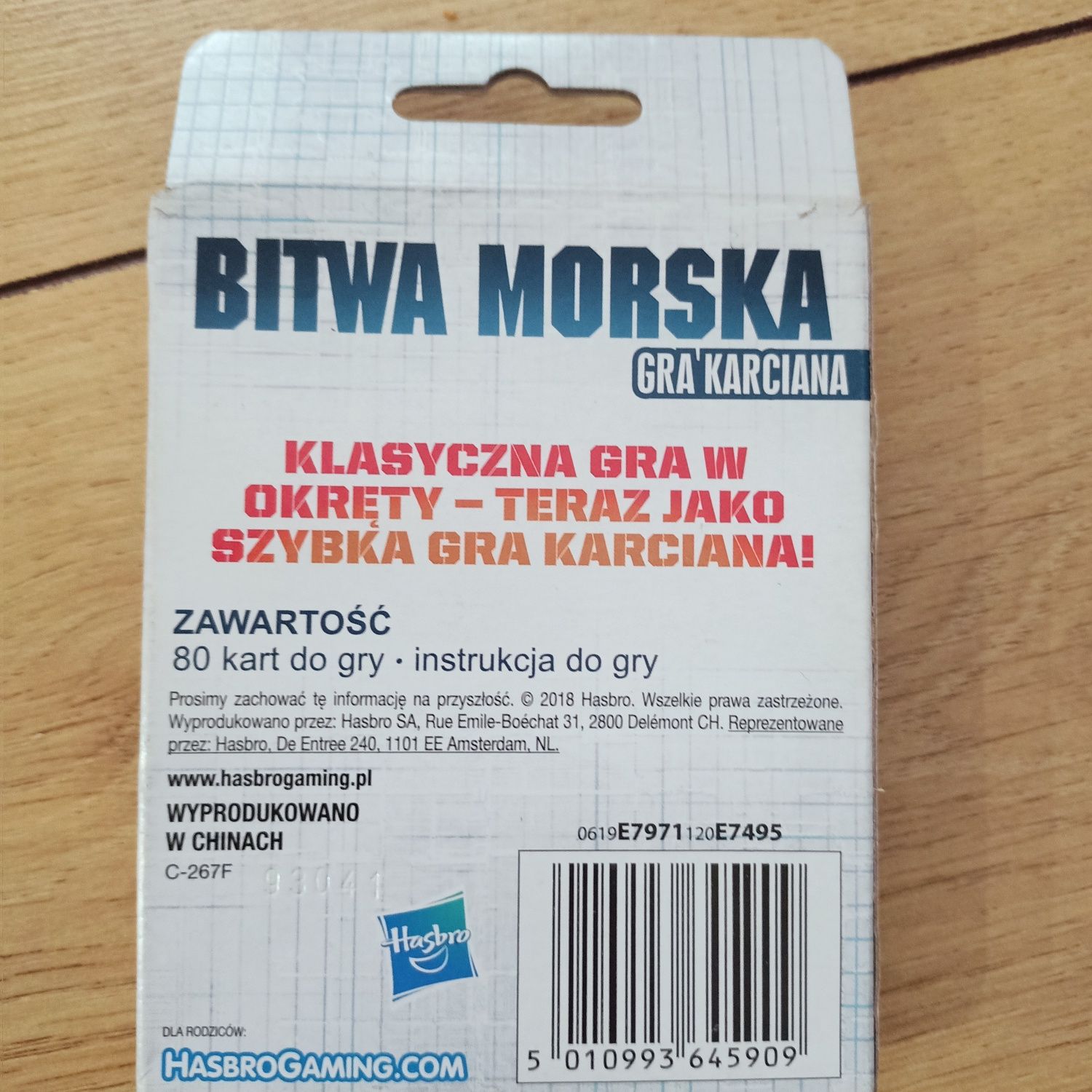 Gra karciana bitwa morska hasbro
