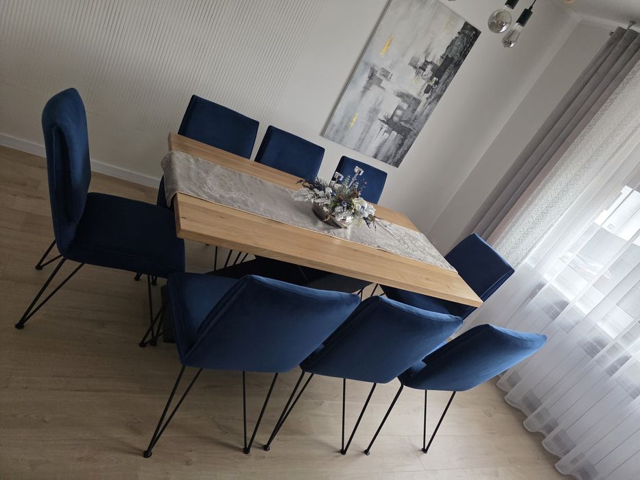 Krzesła tapicerowane welur