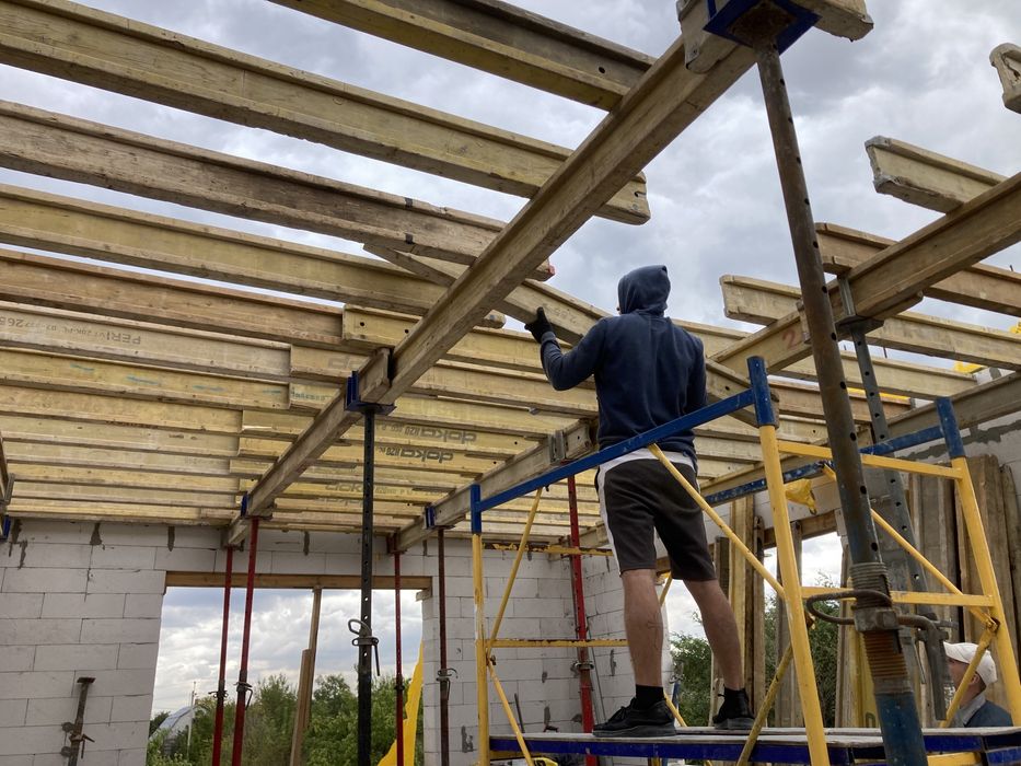 Монолитное перекрытие. Опалубка (монтаж/аренда), бетонные работы.