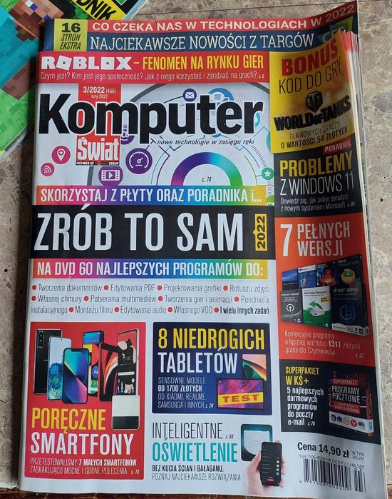 Czasopisma dla dzieci i młodzieży Komputer świat Mineworld Fortnite