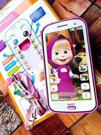 Nowy telefon telefonik dla dzieci z bajki Masza I Niedźwiedź zabawki