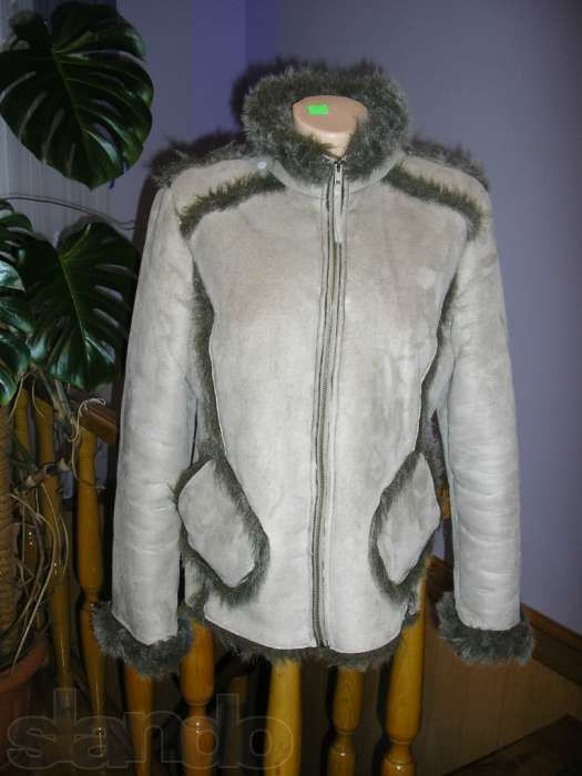 Дубленка куртка жіноча женская  штучне хутро з довгим ворсом .Фірмова.
