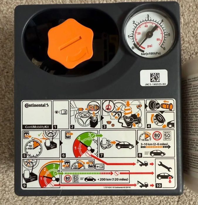 Компресор для авто з герметиком