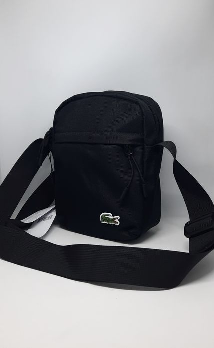 Чоловіча сумка лакоста барсетка | Мужская сумка через плечо тканевая