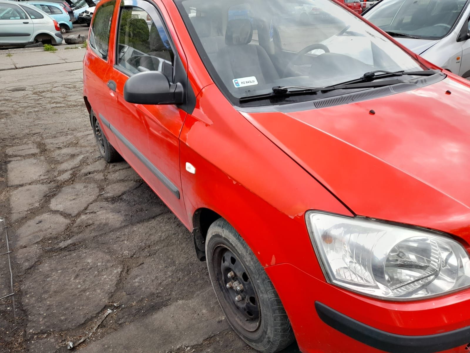 Hyundai Getz 2004r. 1.1 benzyna 47kW/64KM maska przòd 235/24