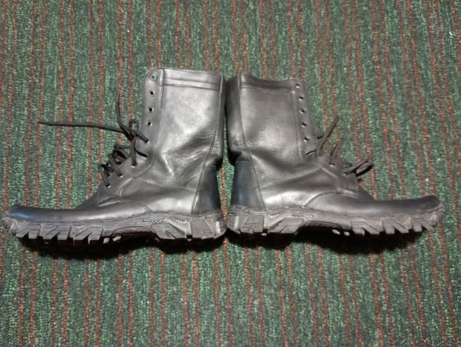 Берцы кожаные прошитые
