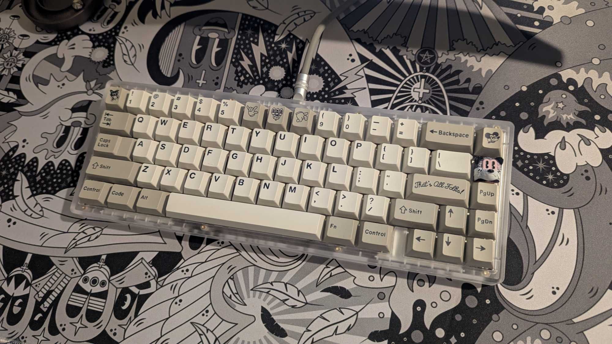 Кастомна механічна клавіатура в зборі SWAGKEYS Eave65 GMK Rubrehose