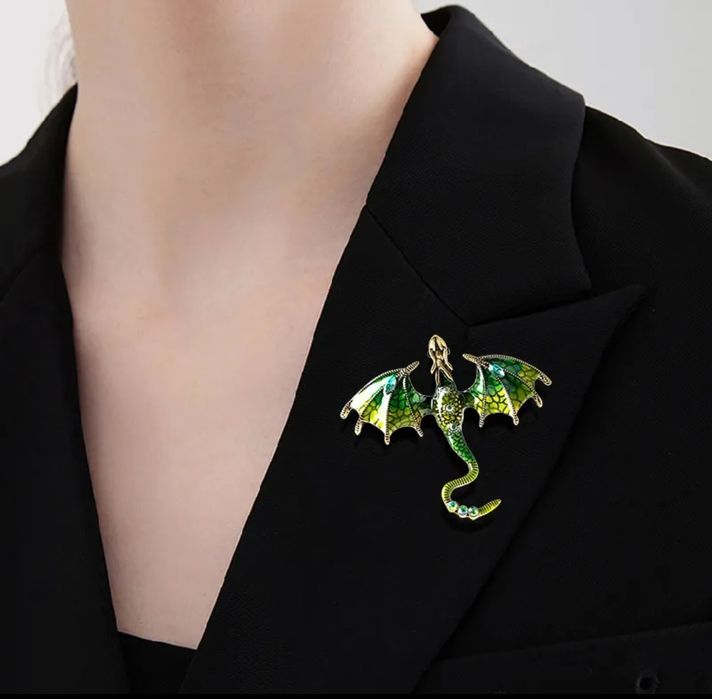 Брошка-кулон металл+стрази