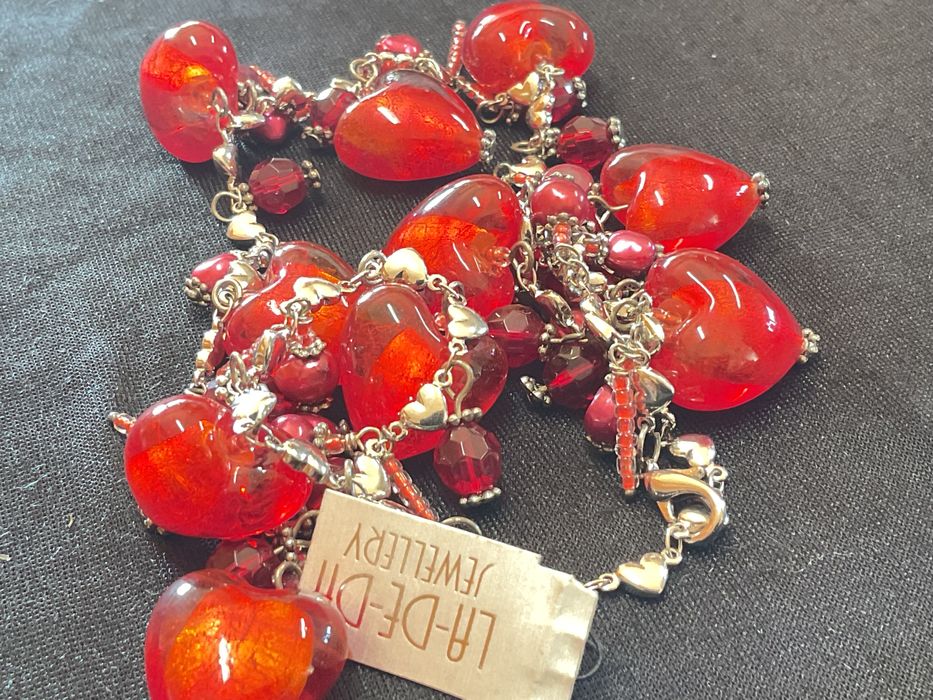 Colar tema corações 56 cm