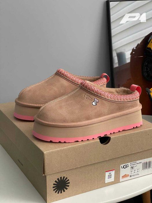 Зимові Жіночі Уггі UGG Tasman Platform Love Beige 36-41 Без Предоплати