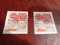 2 Banknoty 1 grosz 1924 rok Lewa i Prawa strona seria AY