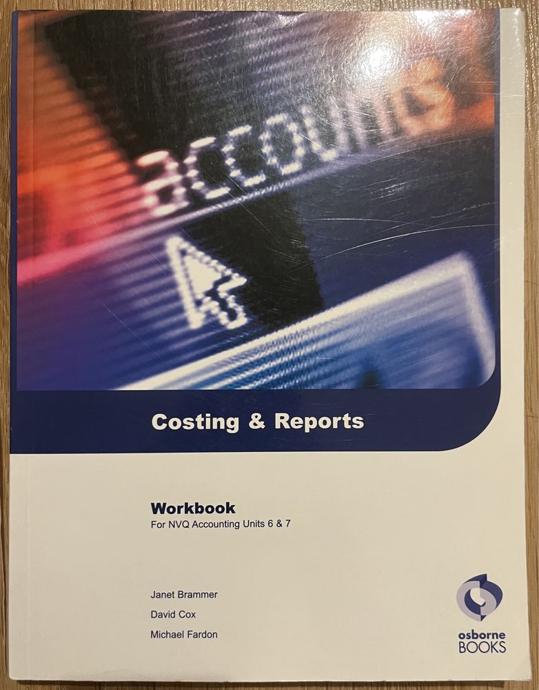 Costing & reports workbook Brammer Cox Fardon