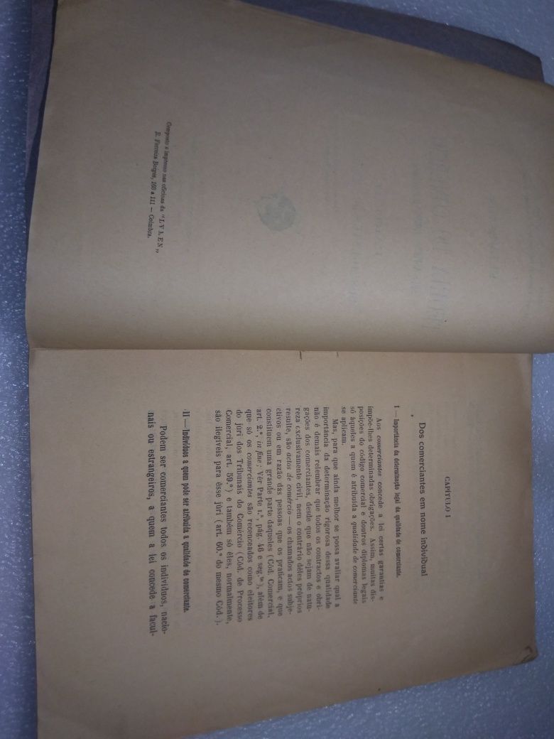 Antigo livro elementos da teoria do comercio de 1922