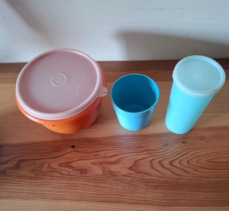 Tupperware - Copo, Copo alto com tampa e Tigela Redonda