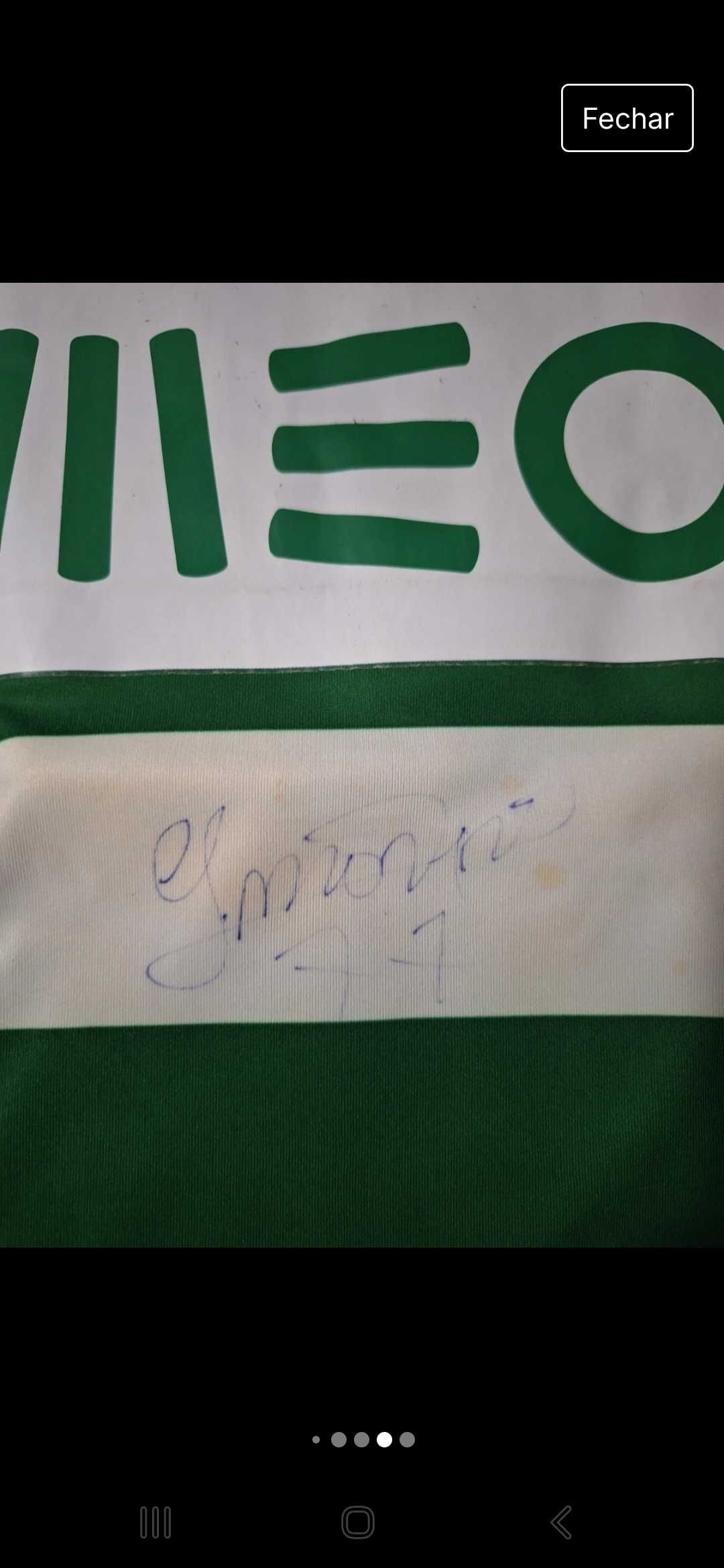 Camisola Sporting Autografada