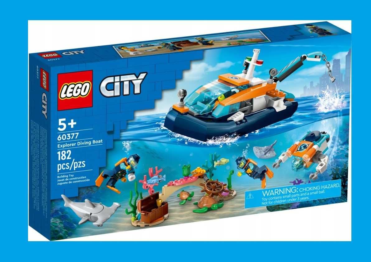 LEGO CITY 60377 Łódź Do Nurkowania Badacza