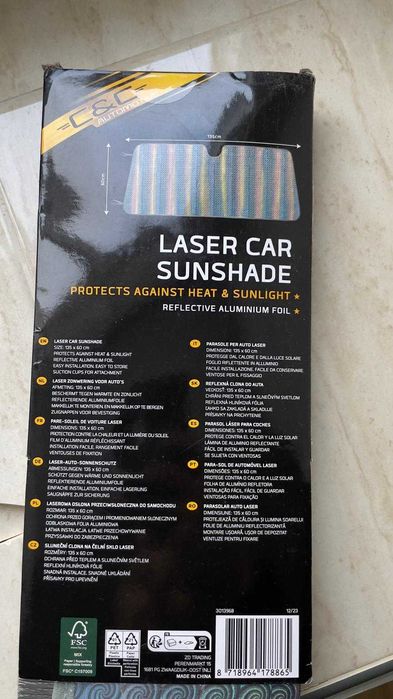Osłona przeciwsłoneczna do auta NOWA - Nie otwarta