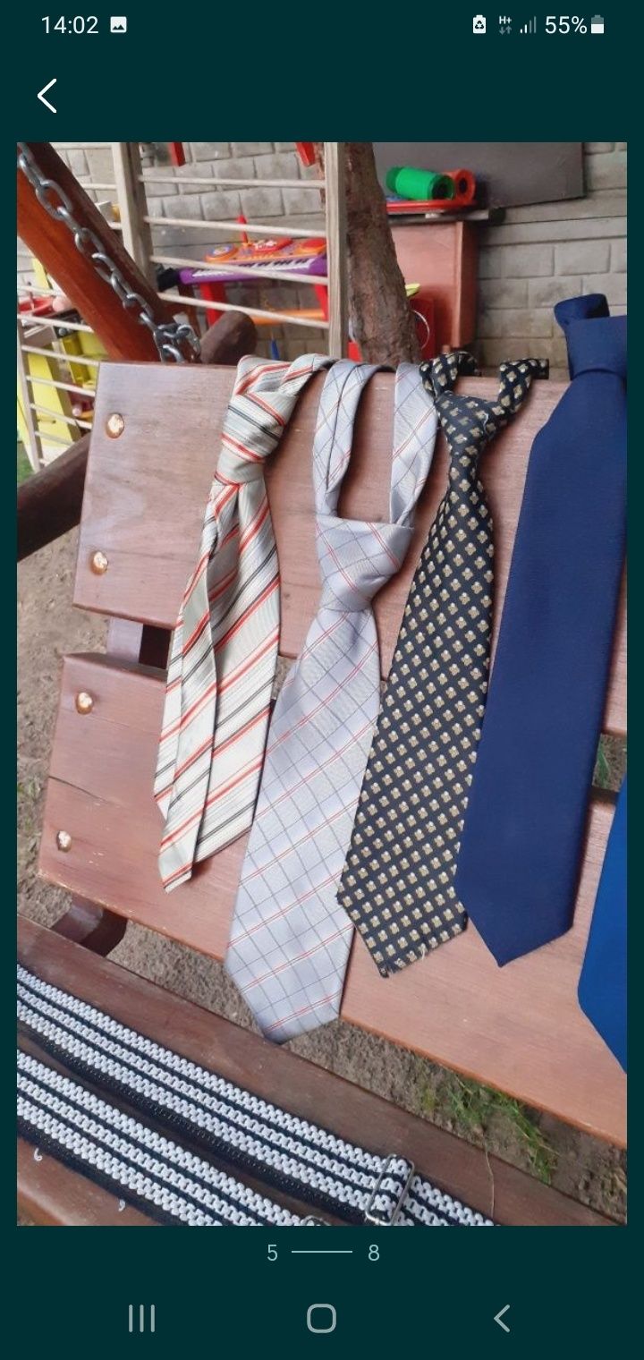 Krawaty I szelki do spodni z prl do nagrań filmowych lub innych