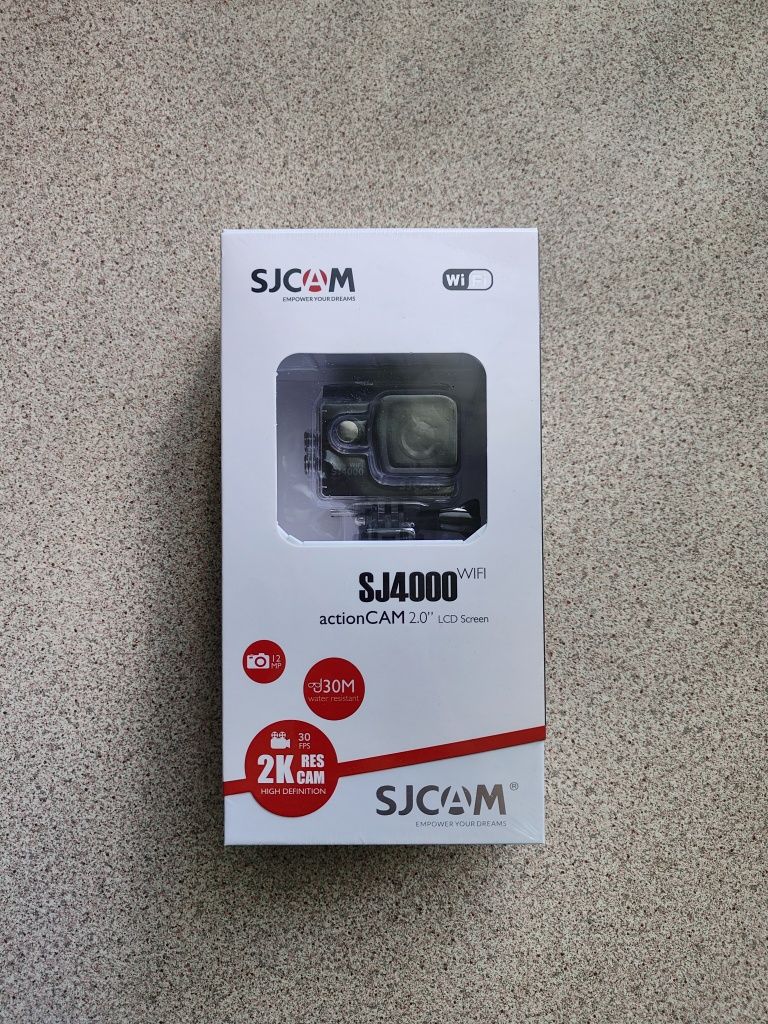 Action Camera SJCAM SJ4000 2K Wi-Fi 2.0 Black EU. Гарантия