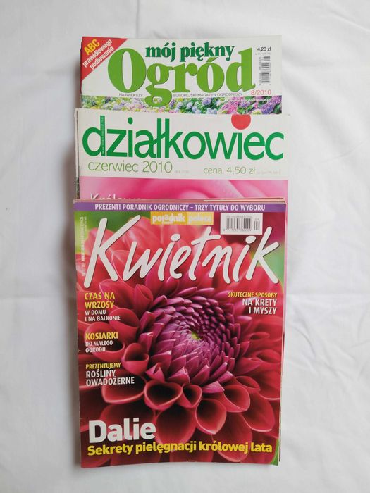 Zestaw gazet Mój piękny ogród Działkowiec Kwietnik 16 numerów