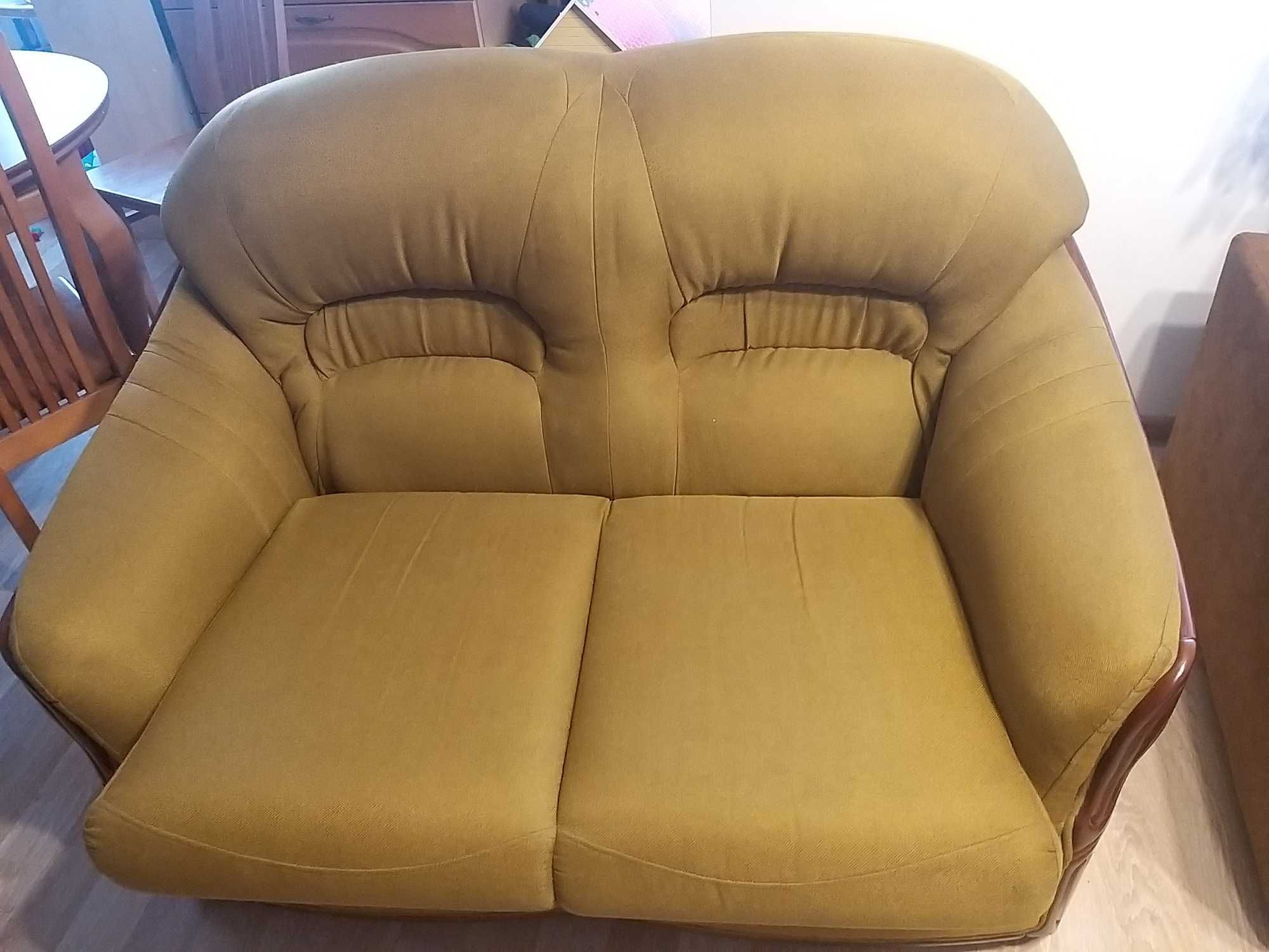 Sofa retro dwuosobowa z funkcją spania