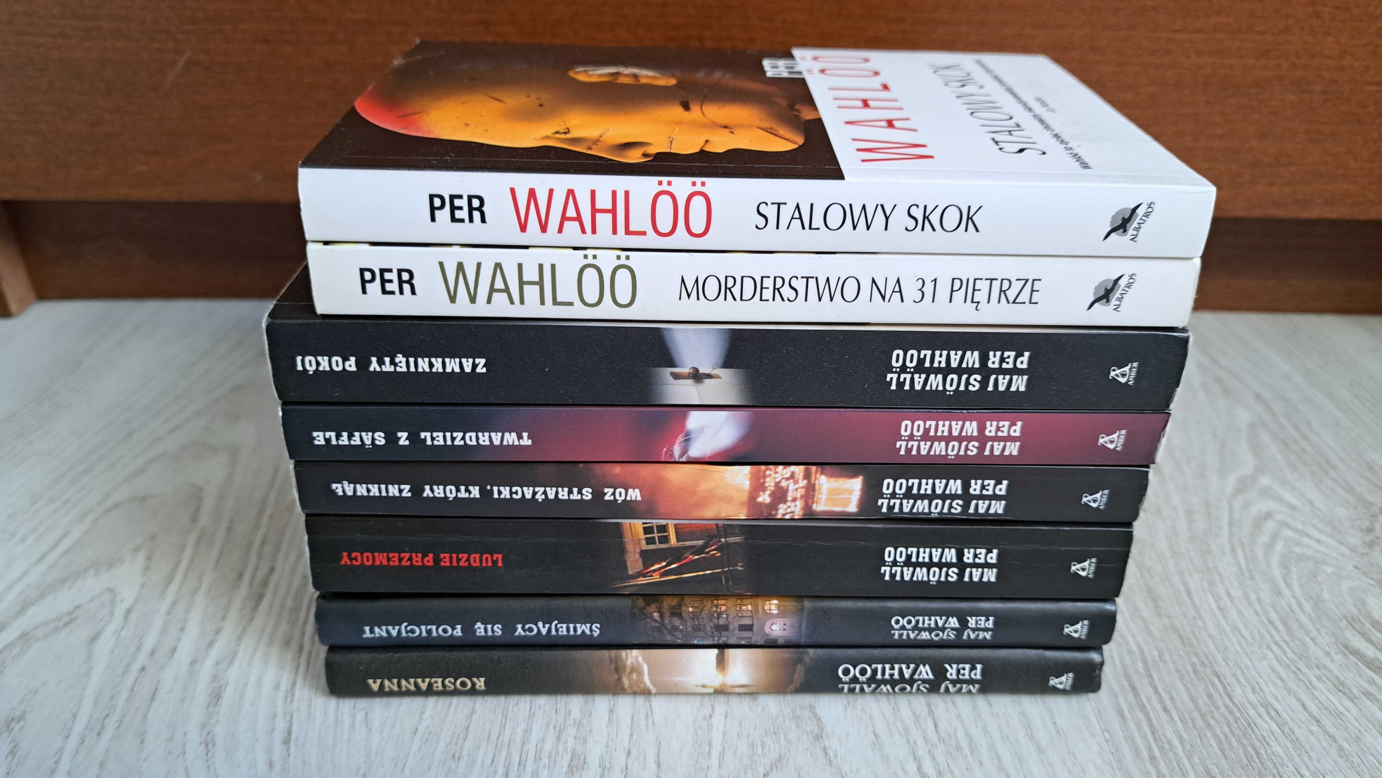 8x Wahloo Sjowall Twardziel z Saffle Wóz strażacki Zamknięty pokój