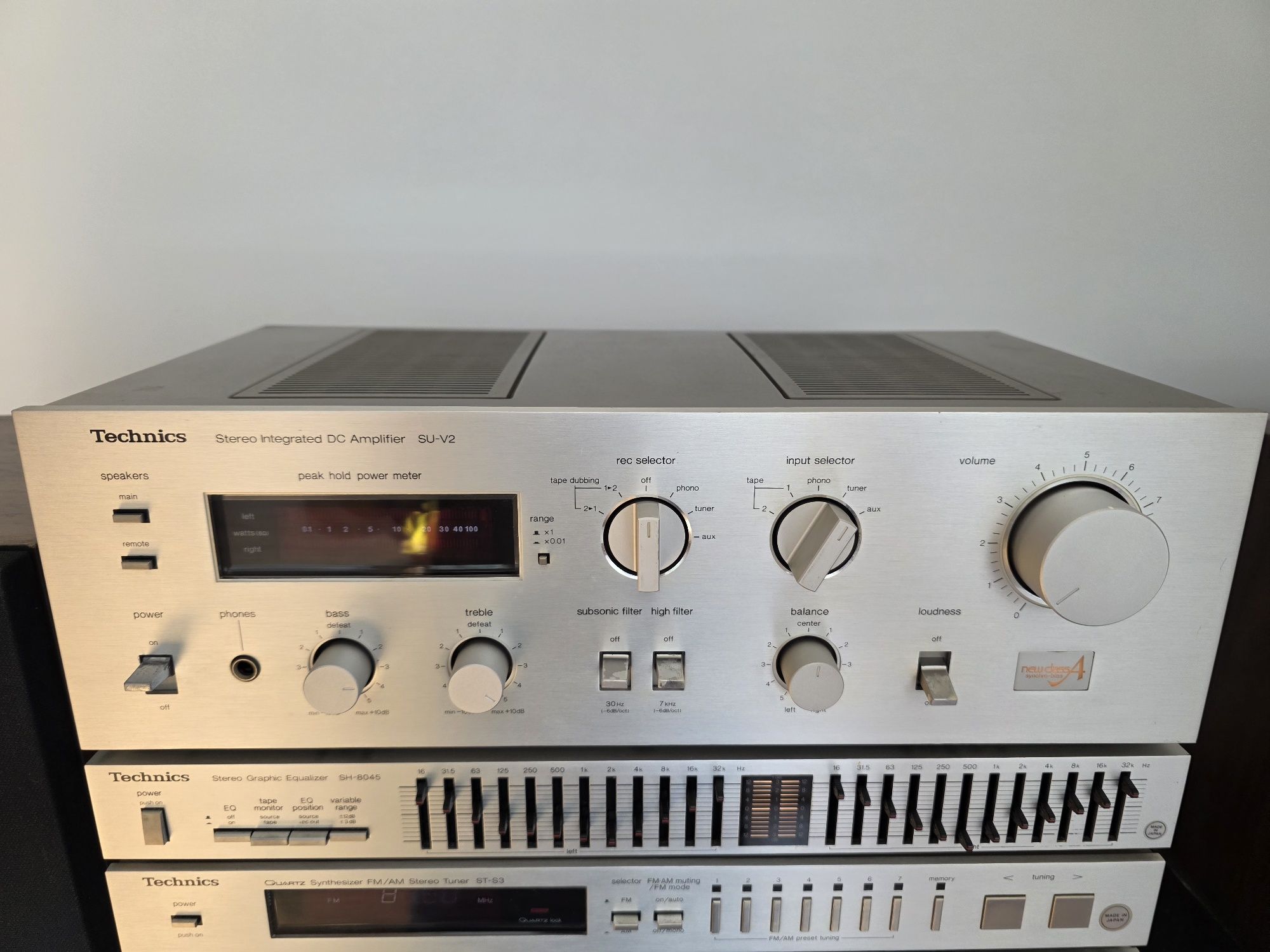 Wieża Technics Wzmacniacz SU-V2,Equalizer SH-8045,Deck RS-M222,SB-3030