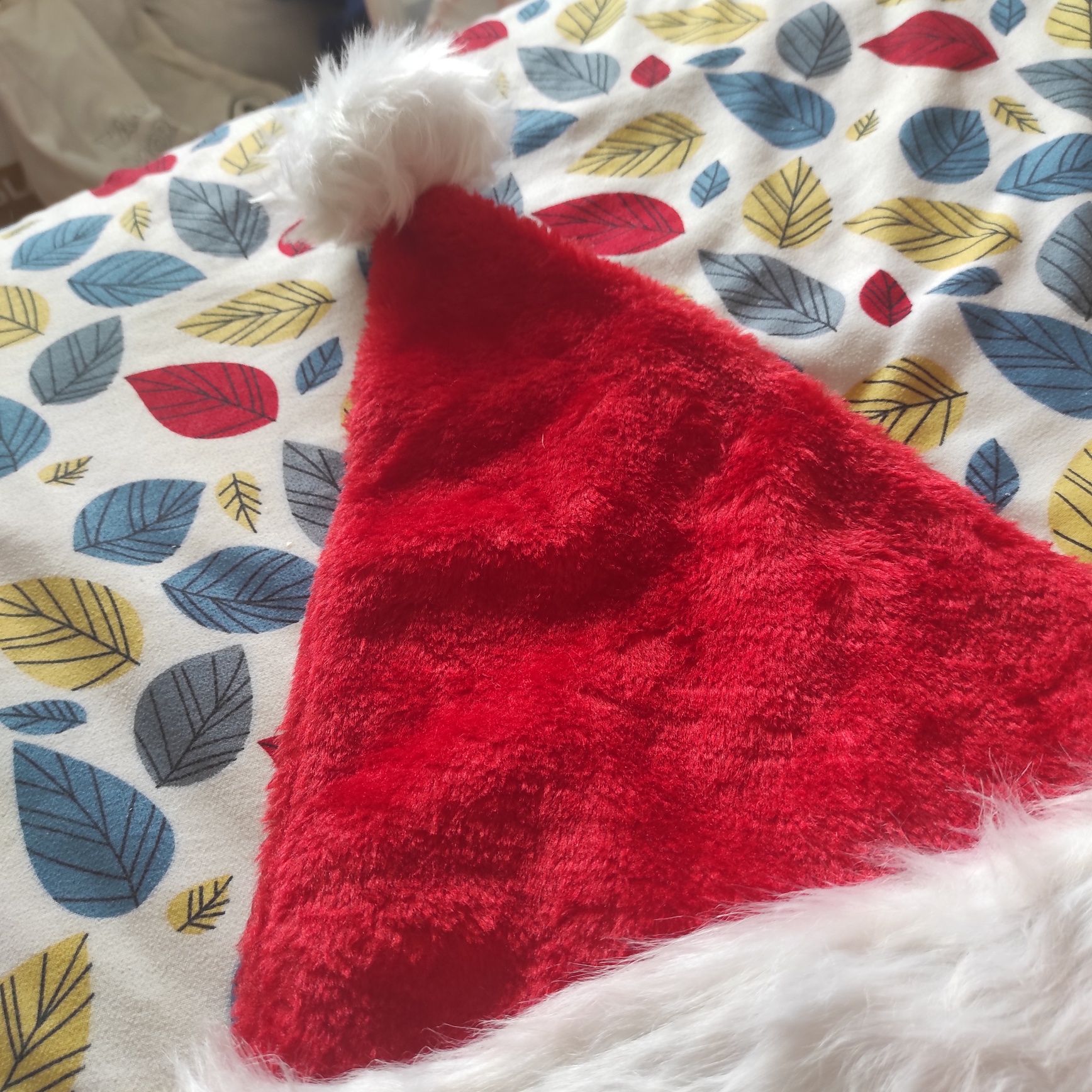 Gorro de Natal Peludo e Fofinho Inverno
