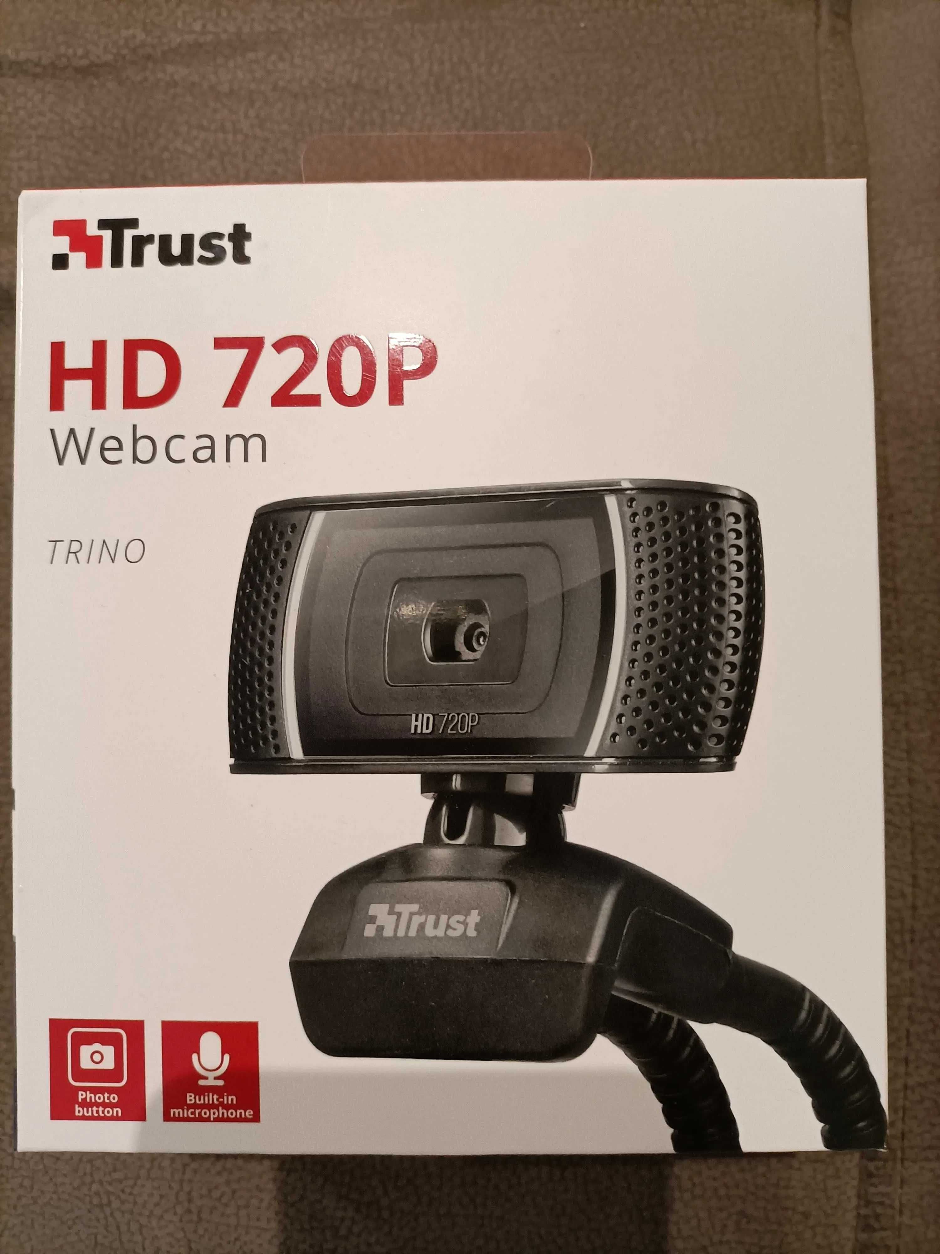 Webcam HD 720p com microfone (nova)