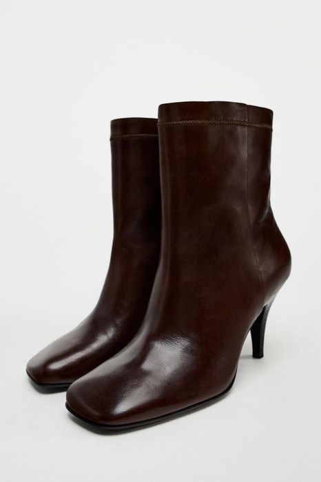 Нові шкіряні черевики ( ботинки , ботильйони ) Zara 35 , 36 , 37 р, 40